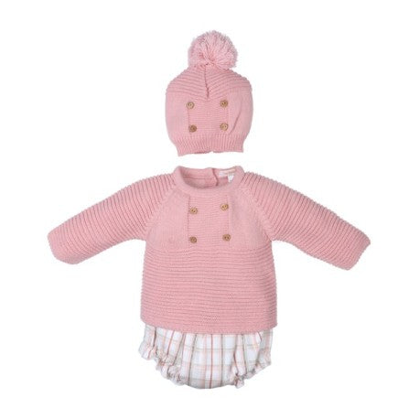 conjunto 3 piezas beb tejido combinado caballito 30208 tony bambino alm 30208_1