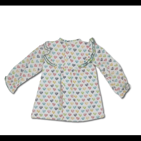 Vestido manga larga y cubre corazones-26915C-Tony Bambino