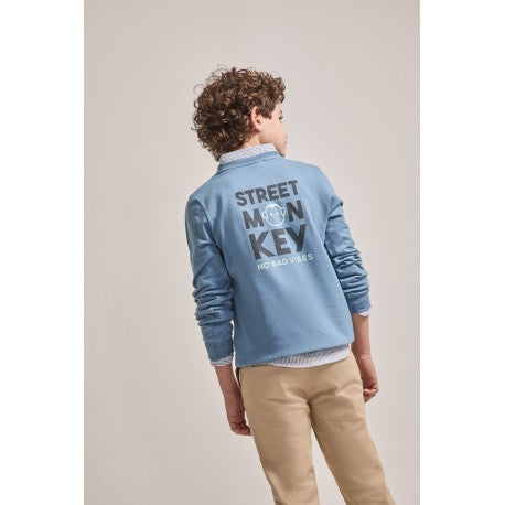 Sudadera cuello redondo no bad vibes-257015-Street Monkey